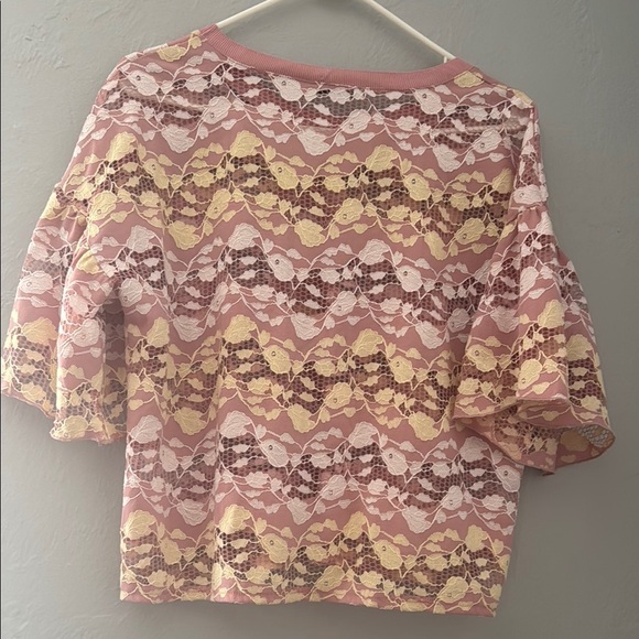 Zara Pink Boxy Blouse with Relaxed Fit 29 - Picture 6 of 9